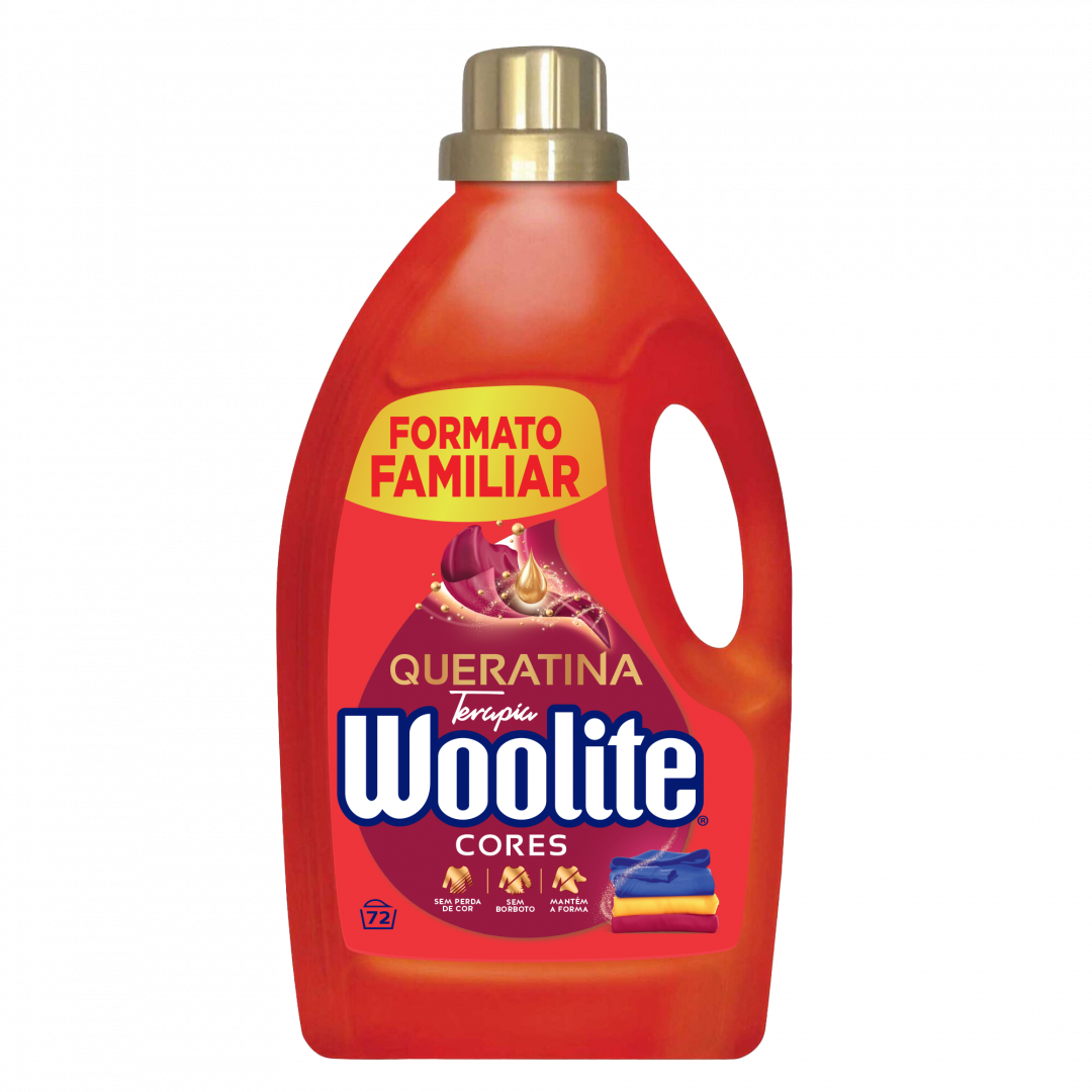 Detergente Máquina Roupa Líquido Cores Woolite 72 un