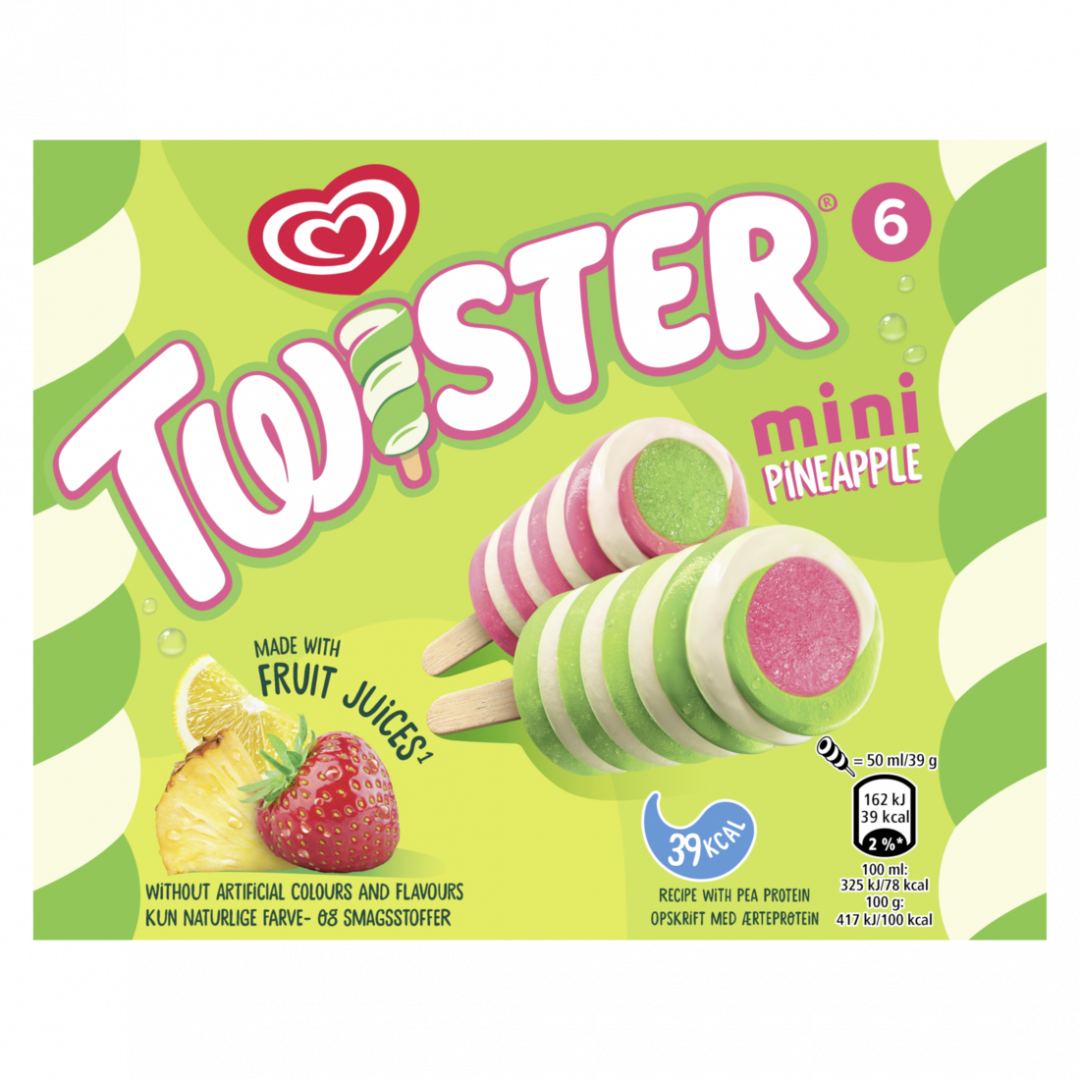 Gelado Twister Mini Ananás
