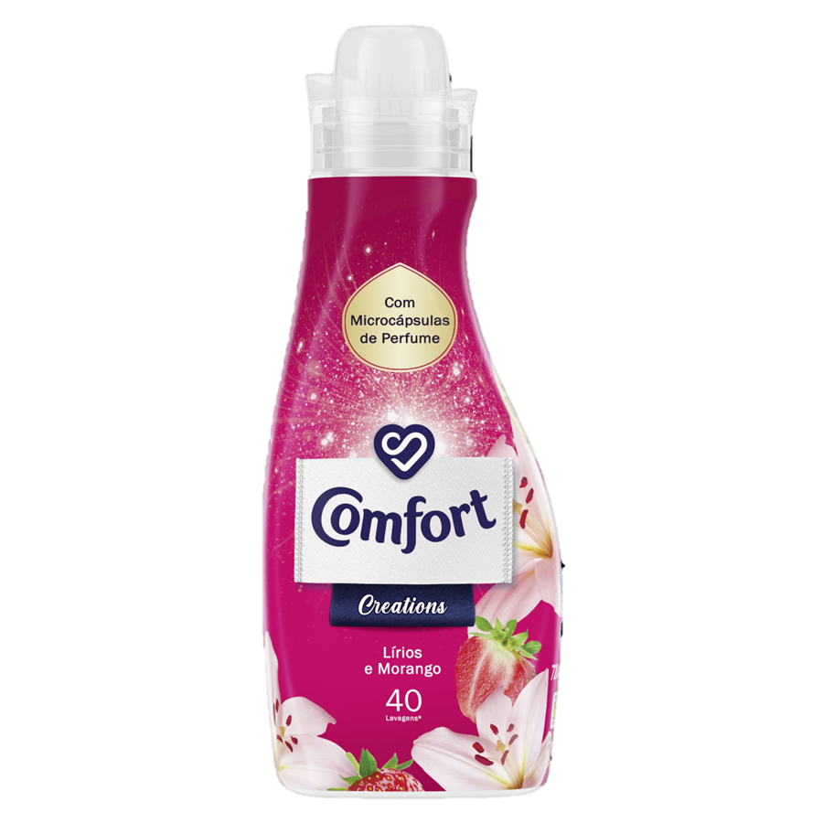 Amaciador Roupa Lírios E Morangos Comfort 40 un