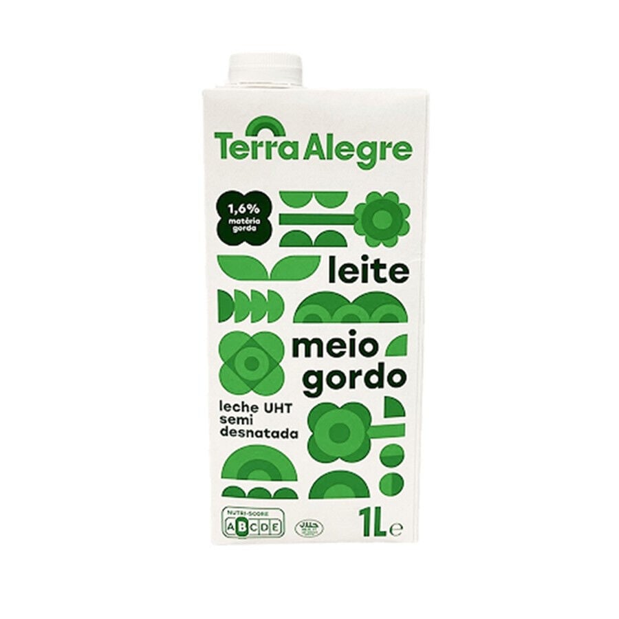 Leite Uht Meio Gordo Terra Alegre 1 L