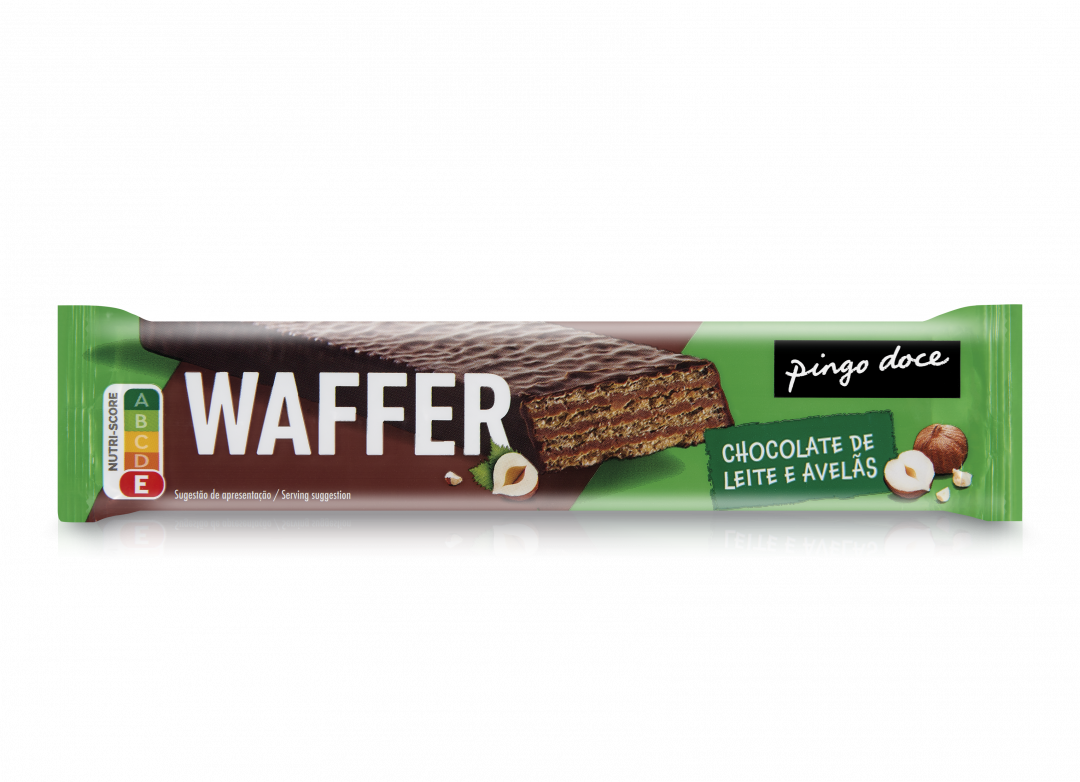 Waffer XXLcom Chocolate de Leite e Avelã