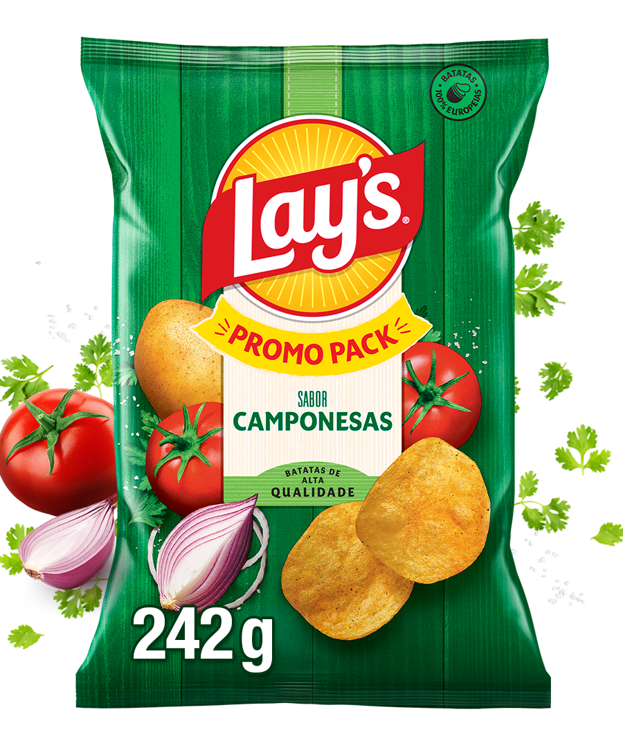 Batatas Fritas Lisas Camponesas Lay's 242 g