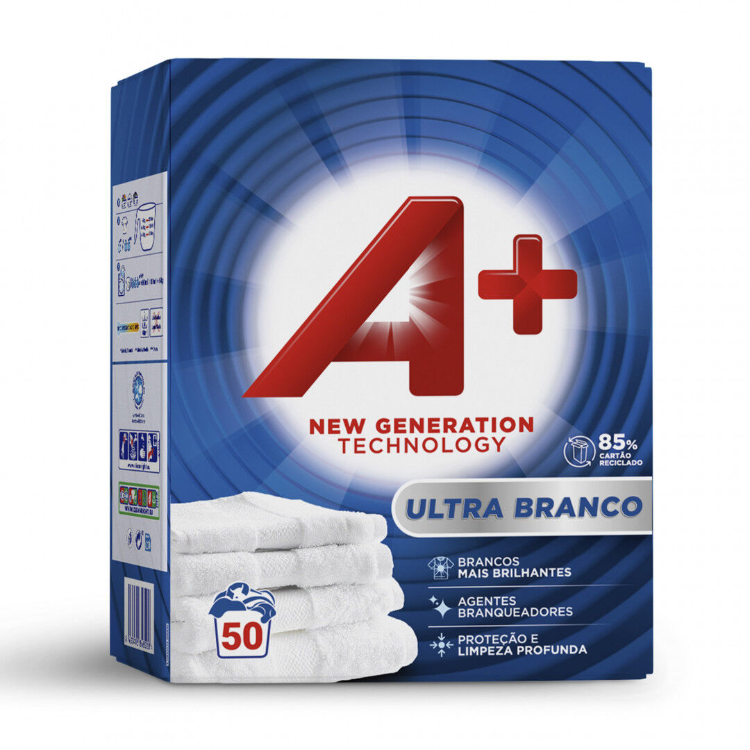 Detergente Máquina Roupa em Pó Ultra Branco A+