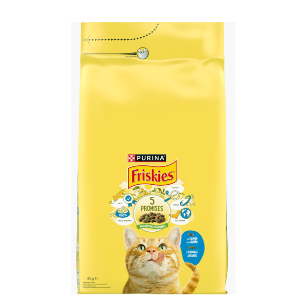 Comida Seca para Gato Adulto com Salmão