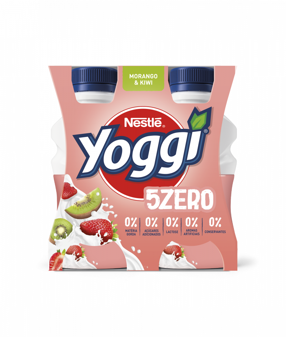 Iogurte Líquido Magro sem Lactose Morango e Kiwi 5 Zero Pack 4