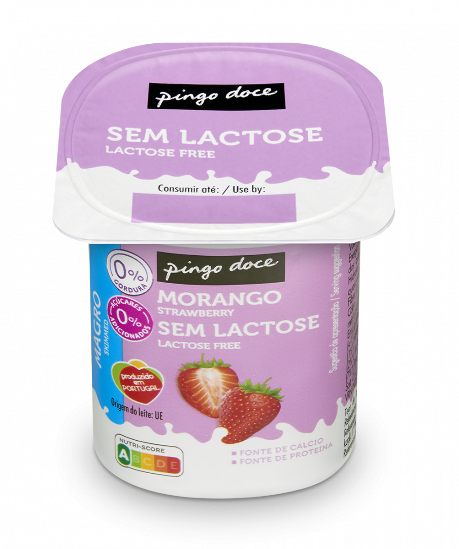 Iogurte Magro Morango sem Lactose