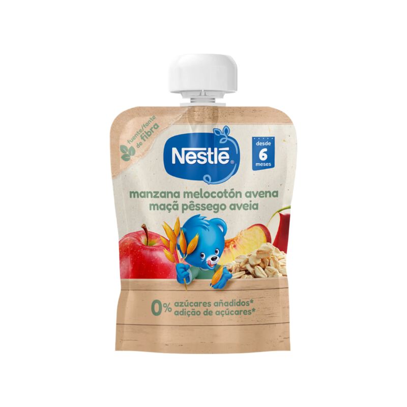 Bolsa de Fruta Maçã, Pêssego e Aveia