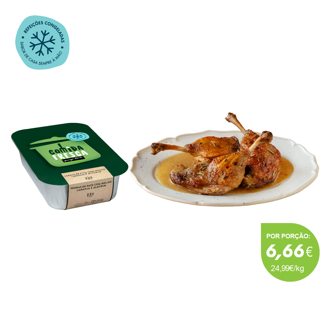 Perna De Pato Com Molho De Laranja E Alecrim Comida Fresca 800 g