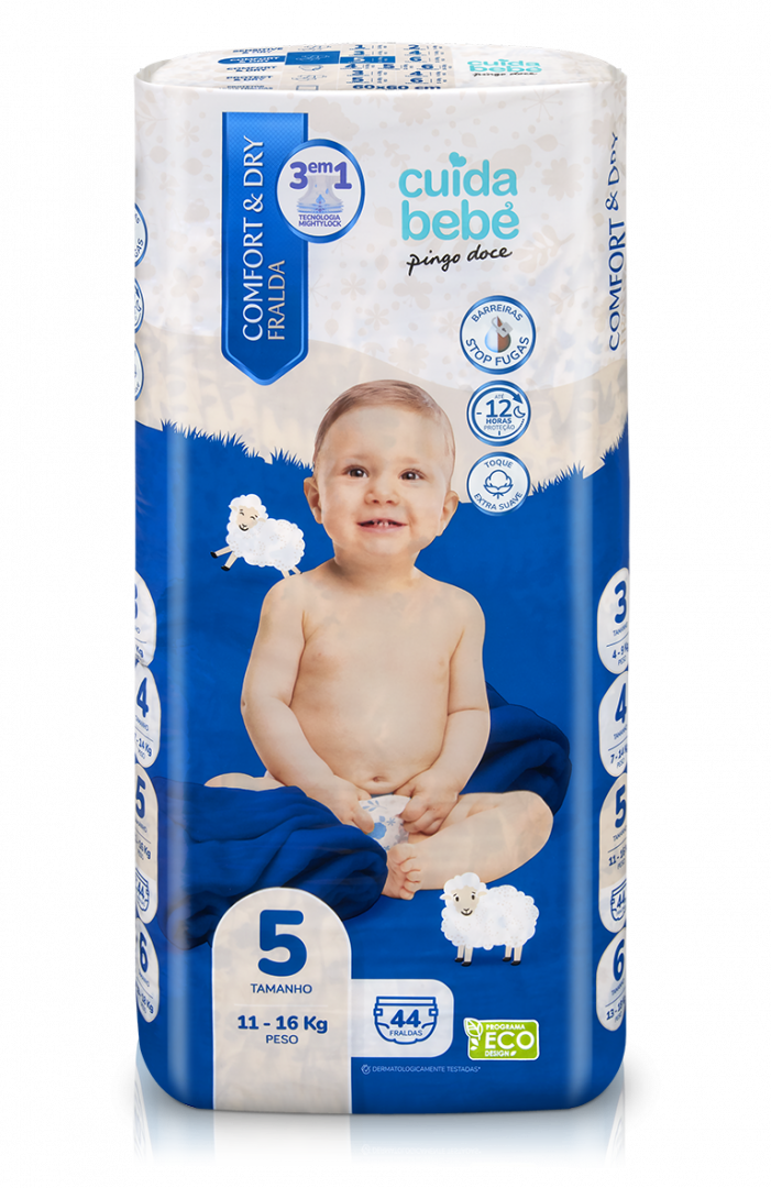Fraldas Comfort&Dry 11-16kg T5