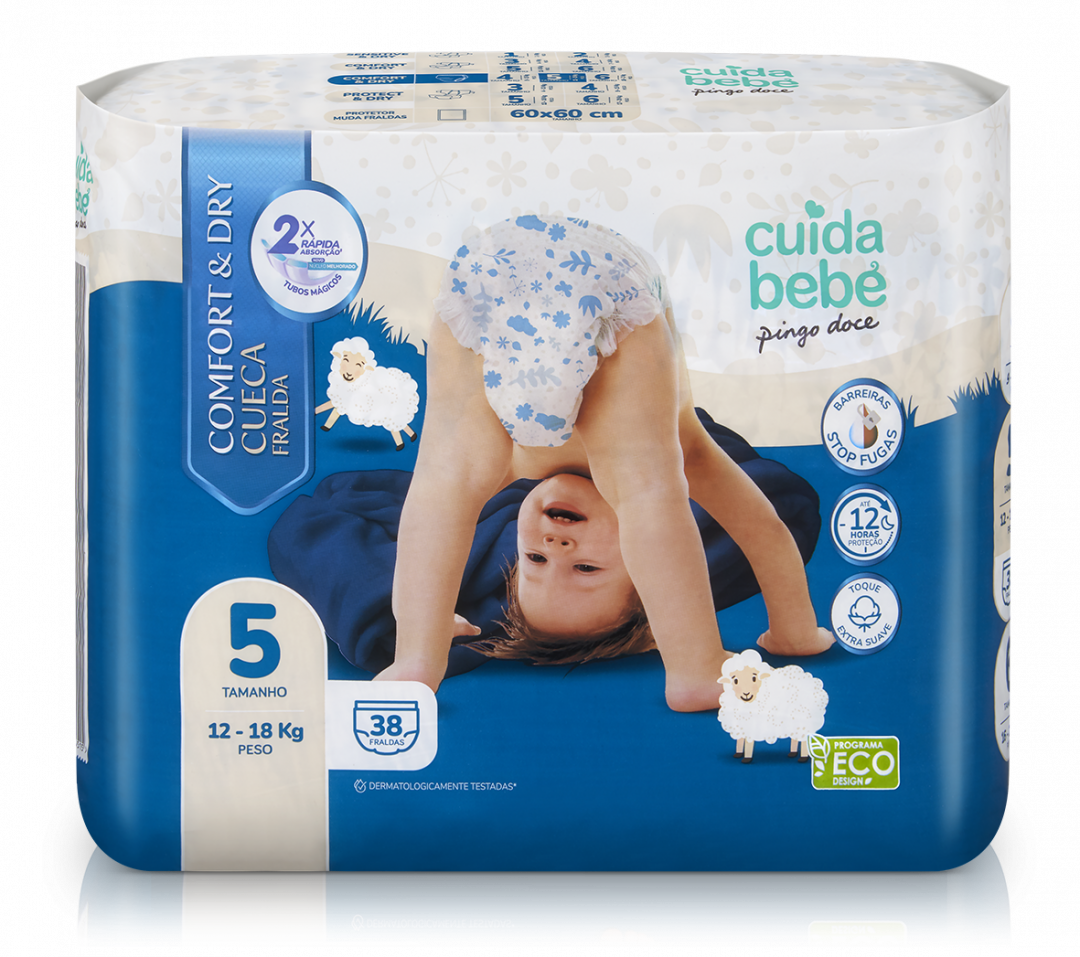 Fraldas Cueca Comfort&Dry 12-18kg T5
