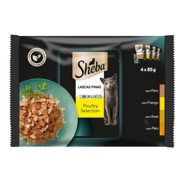 Comida Húmida Para Gato Seleção De Aves Sheba 340 g