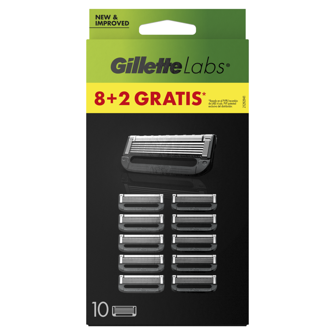 Recarga Gillette Labs 8+2un