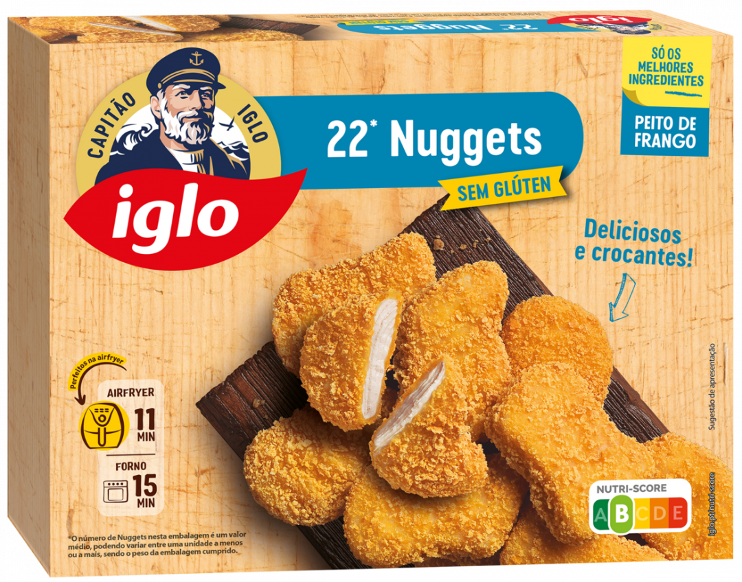 Nuggets de Frango Sem Glúten Congelados Iglo