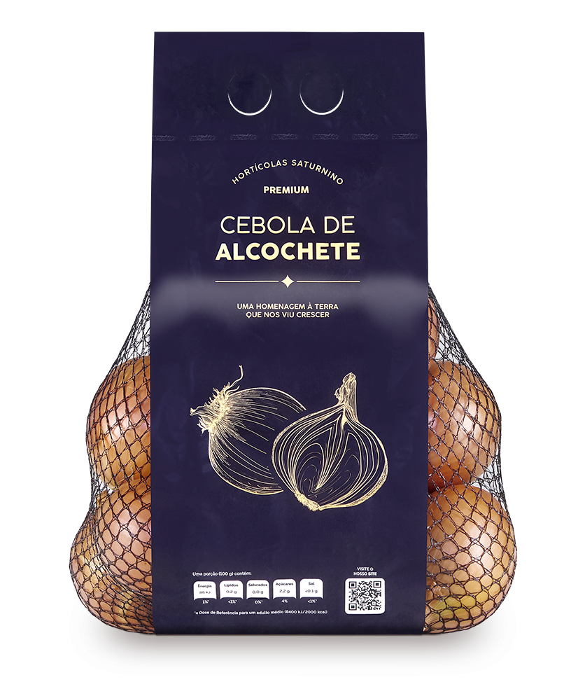 Cebola Nacional De Alcochete Embalada Hortículas Saturnino 1,5 kg